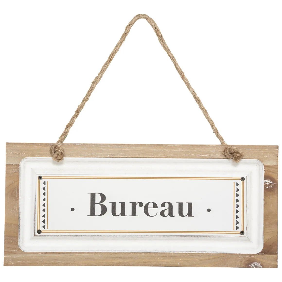 Plaque de porte bois