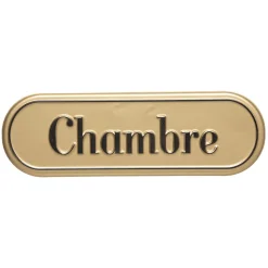 Plaque de porte métal "Becky"