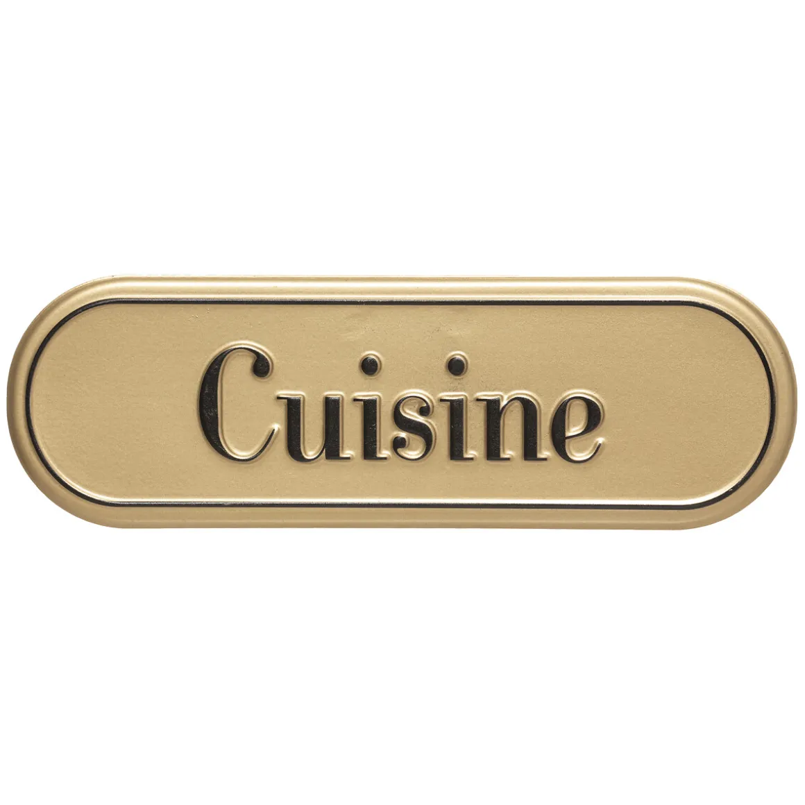 Plaque de porte métal "Becky"