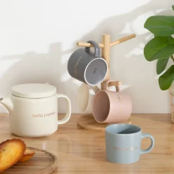 Rack 4 mugs "Belle journée"