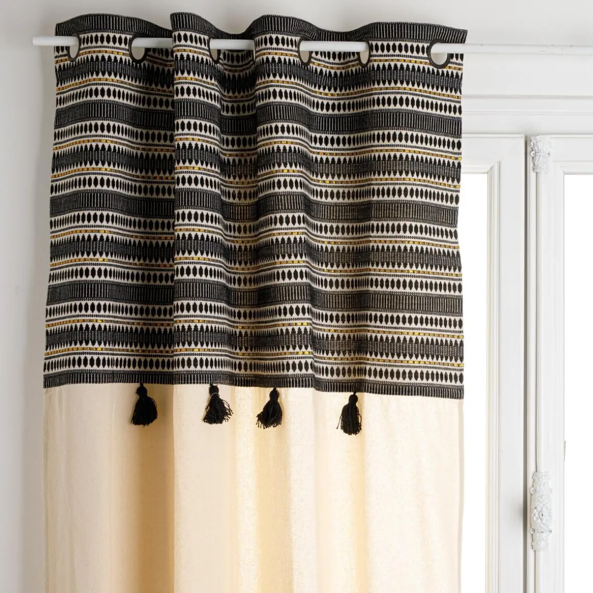 Rideau "Delhi", motifs jacquard