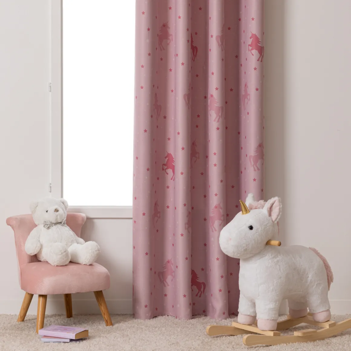 Rideau occultant enfant "Licorne"