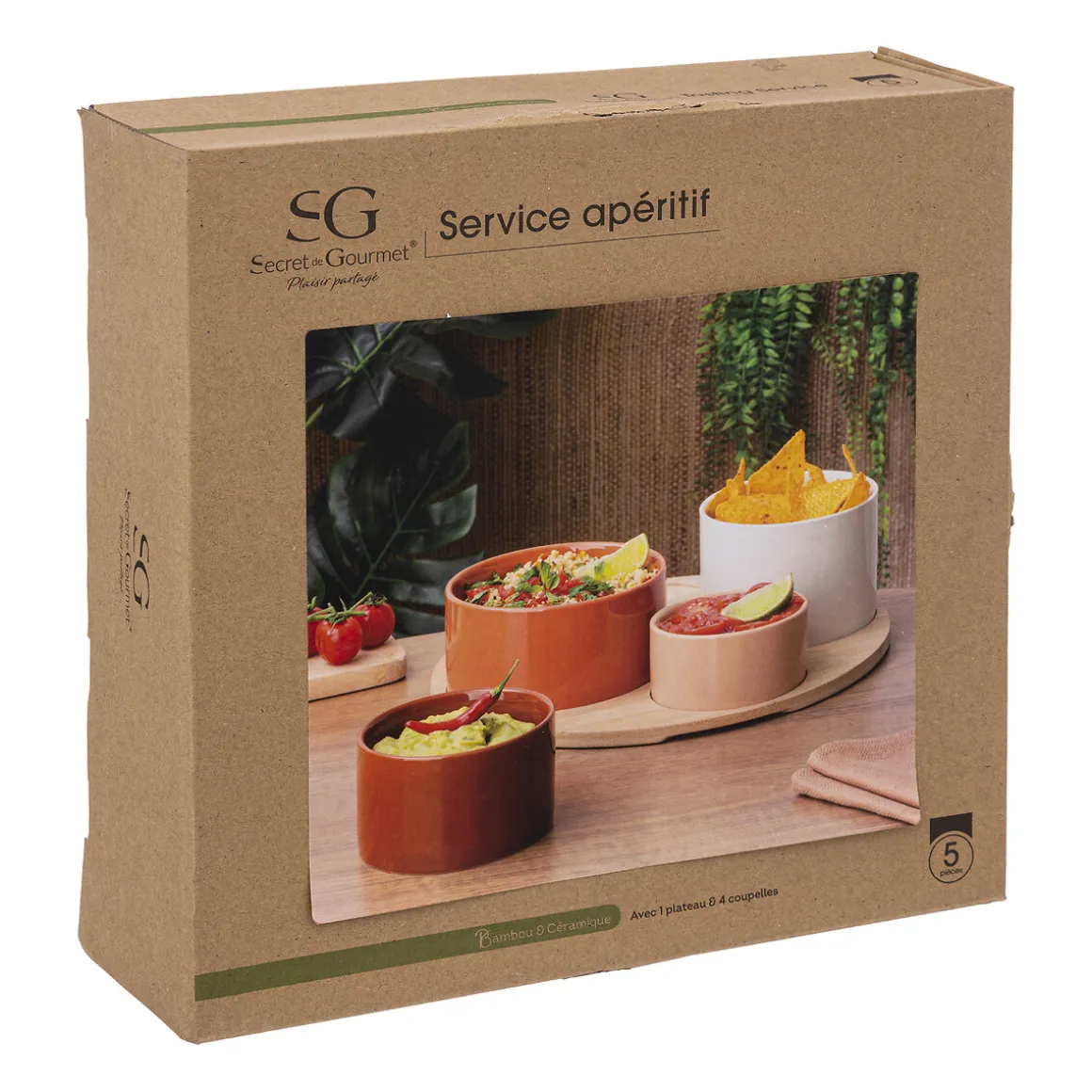 Service apéritif 5 pièces "Alicante"
