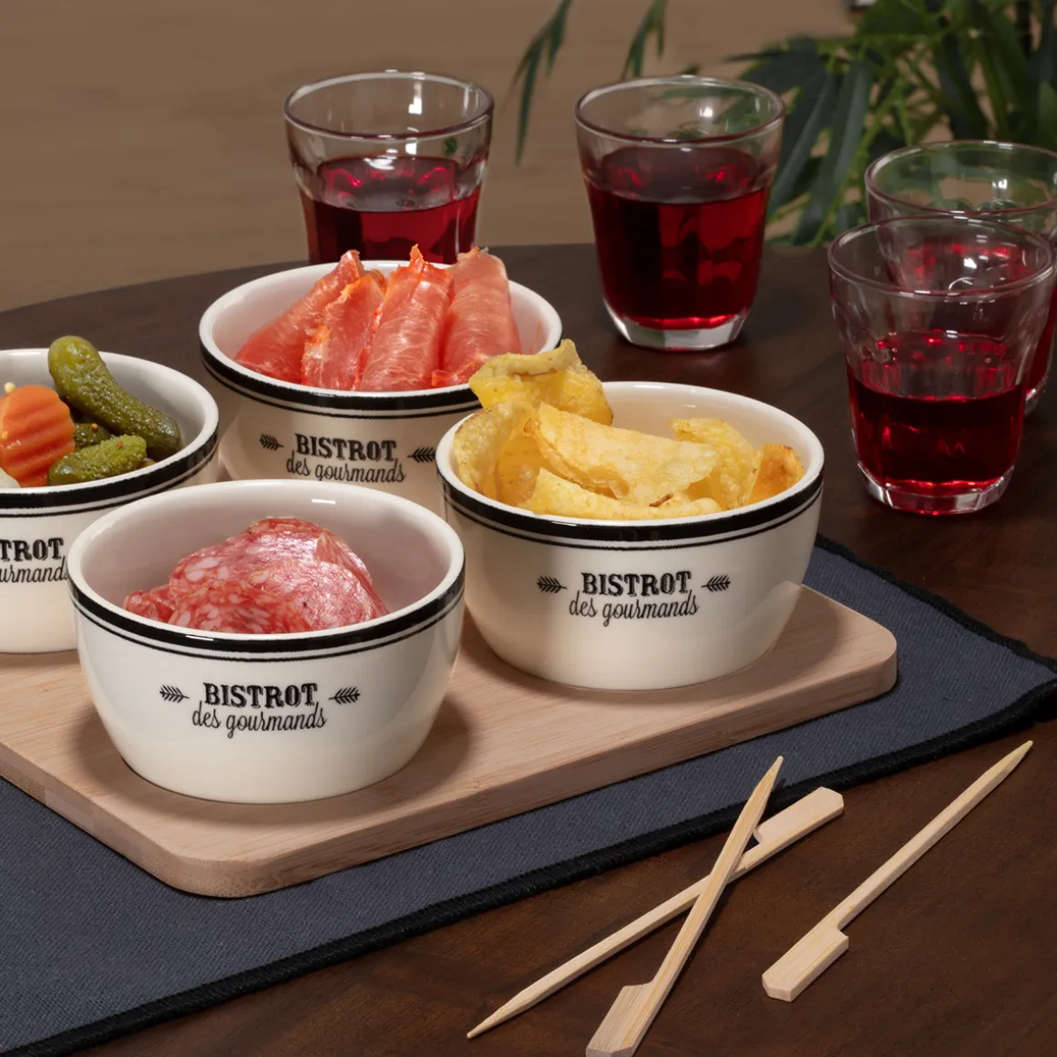Service apéritif 5 pièces "Bistrot"