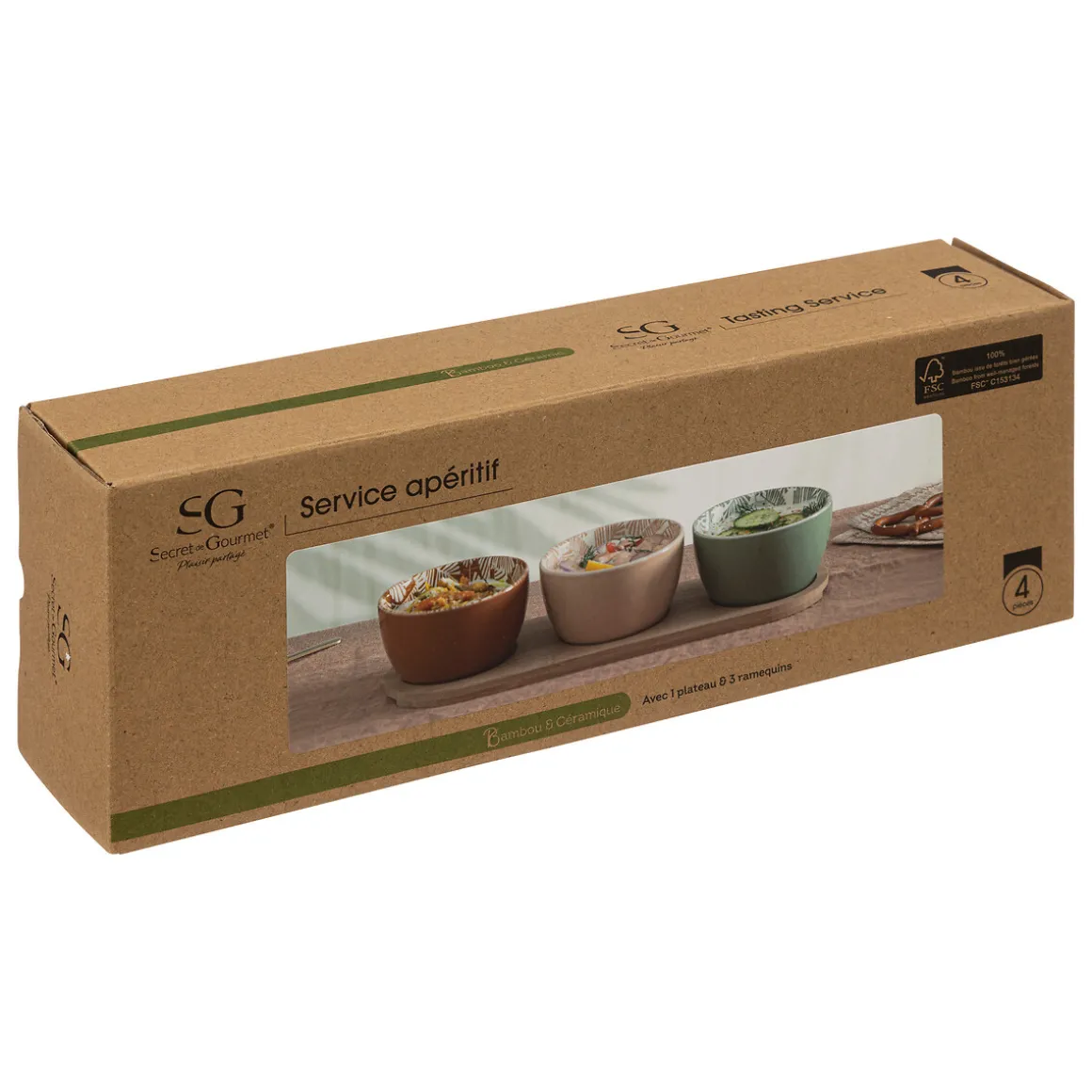 Service apéritif 4 pièces "Dolce Riviera"