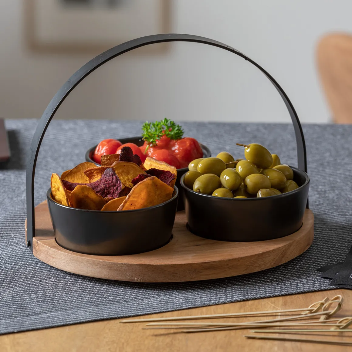 Service apéritif 4 pièces "Wild forest"