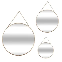 Set de 3 miroirs ronds "Leny"