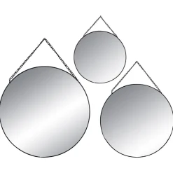 Set de 3 miroirs ronds "Leny"