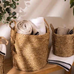 Set de 3 paniers à anses ronds