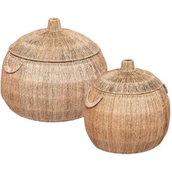 Set de 2 paniers ronds "Balaya"
