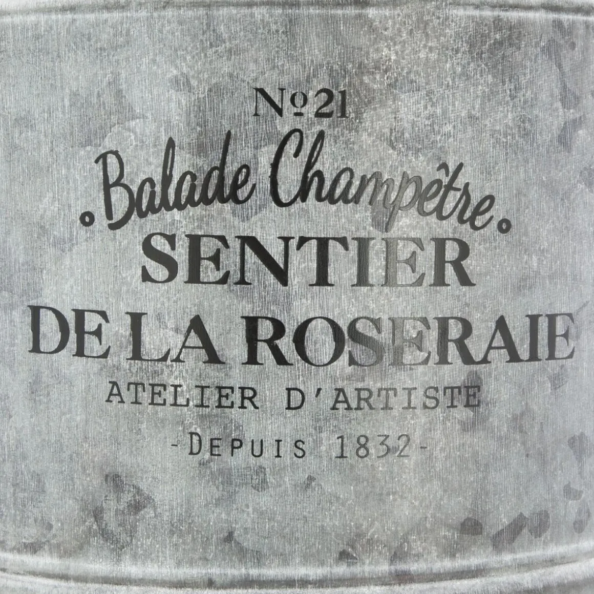 Set de 2 seaux métal