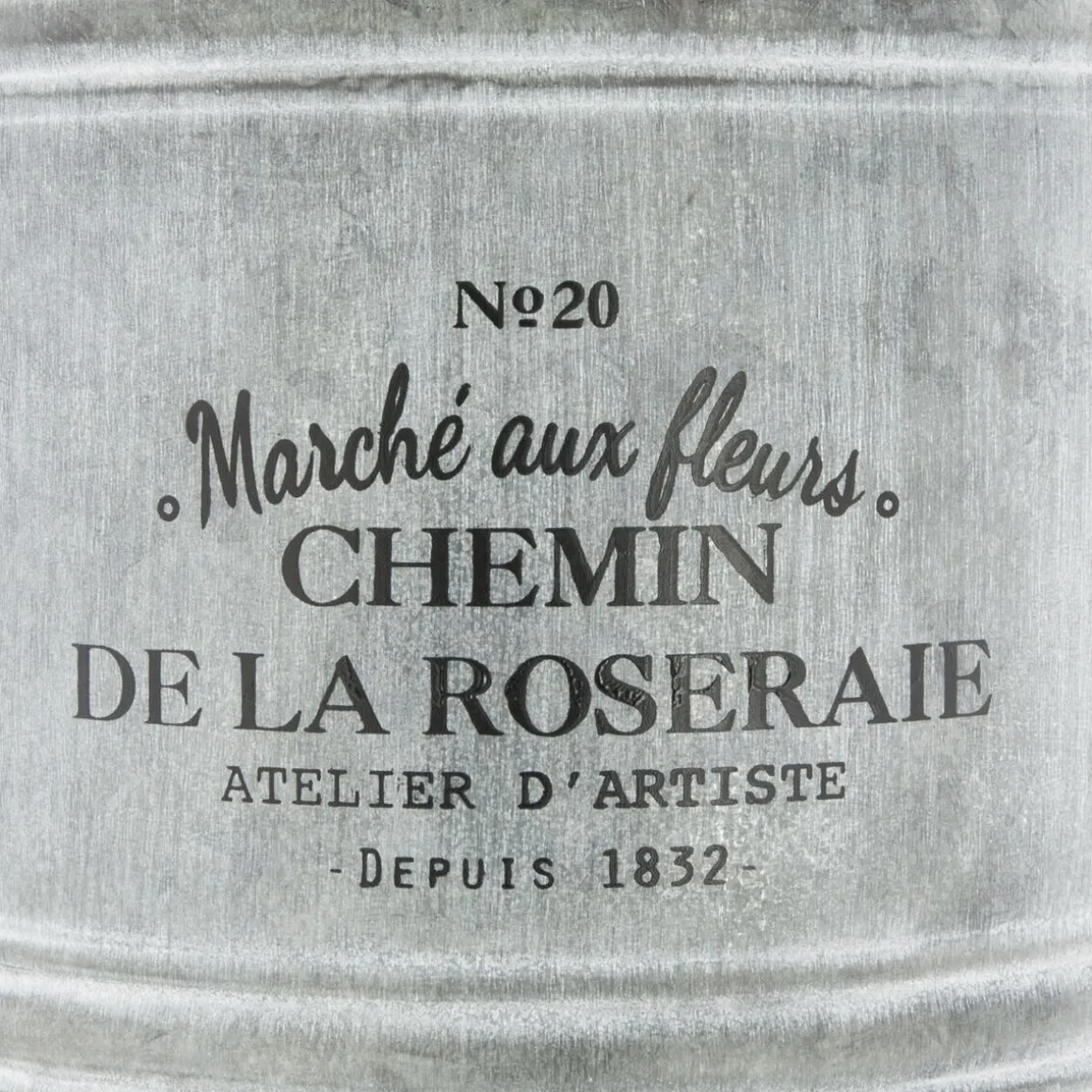 Set de 2 seaux métal