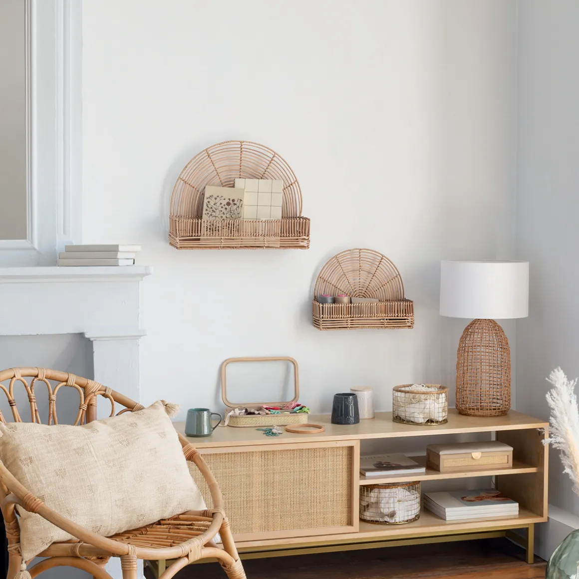 Set de 2 étagères murales "Estela"