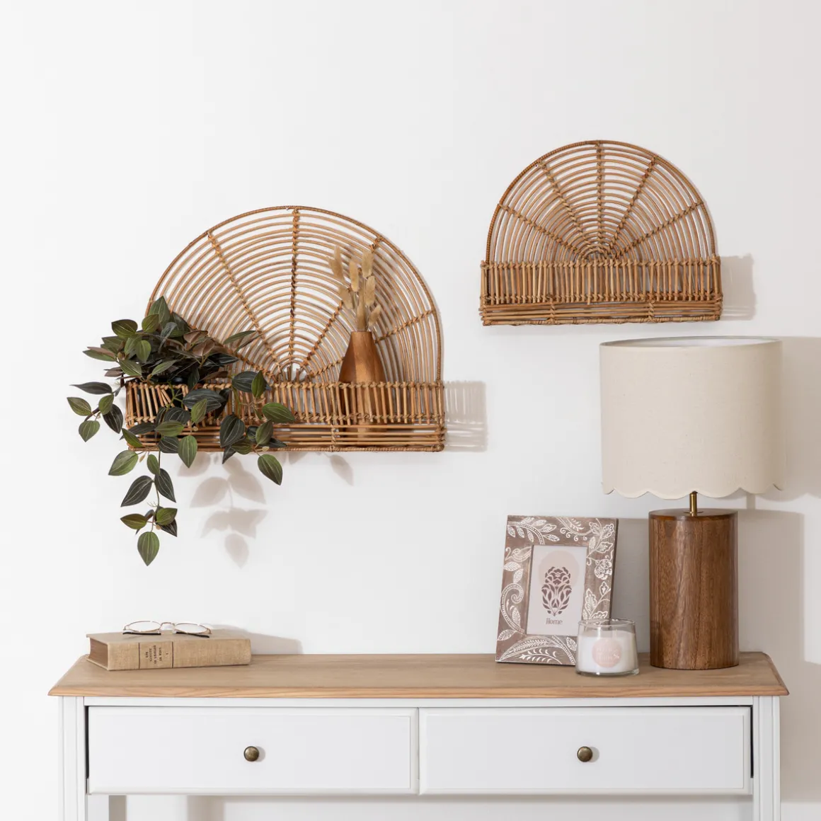 Set de 2 étagères murales "Estela"