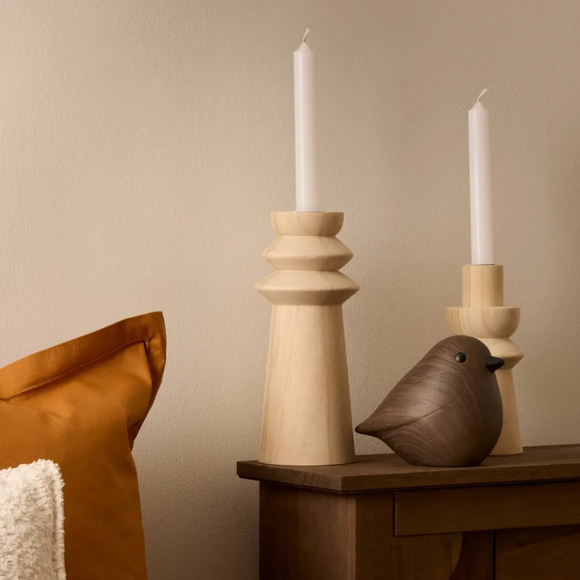 Statuette oiseau "Automne"