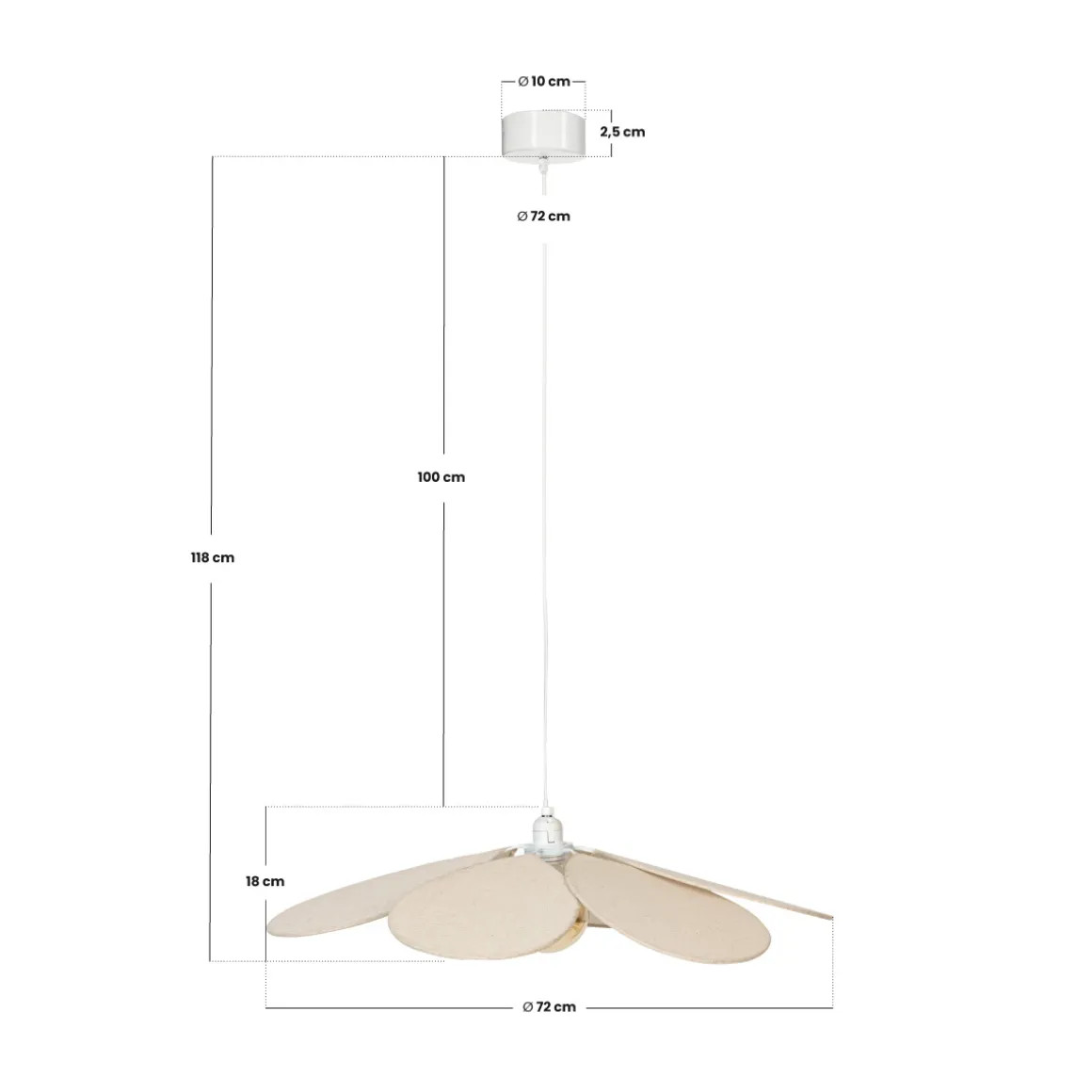 Suspension pétales "Naya"