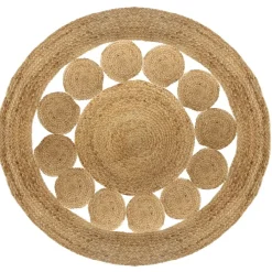 Tapis ajouré en jute