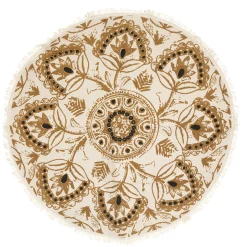 Tapis coton imprimé