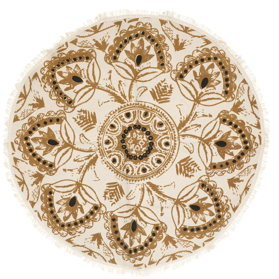 Tapis coton imprimé