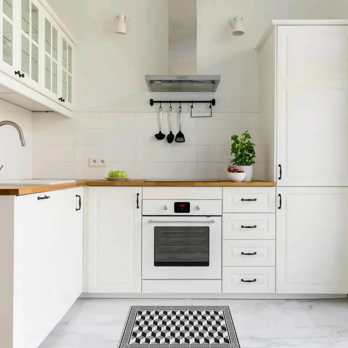 Tapis vinyle mosaïque