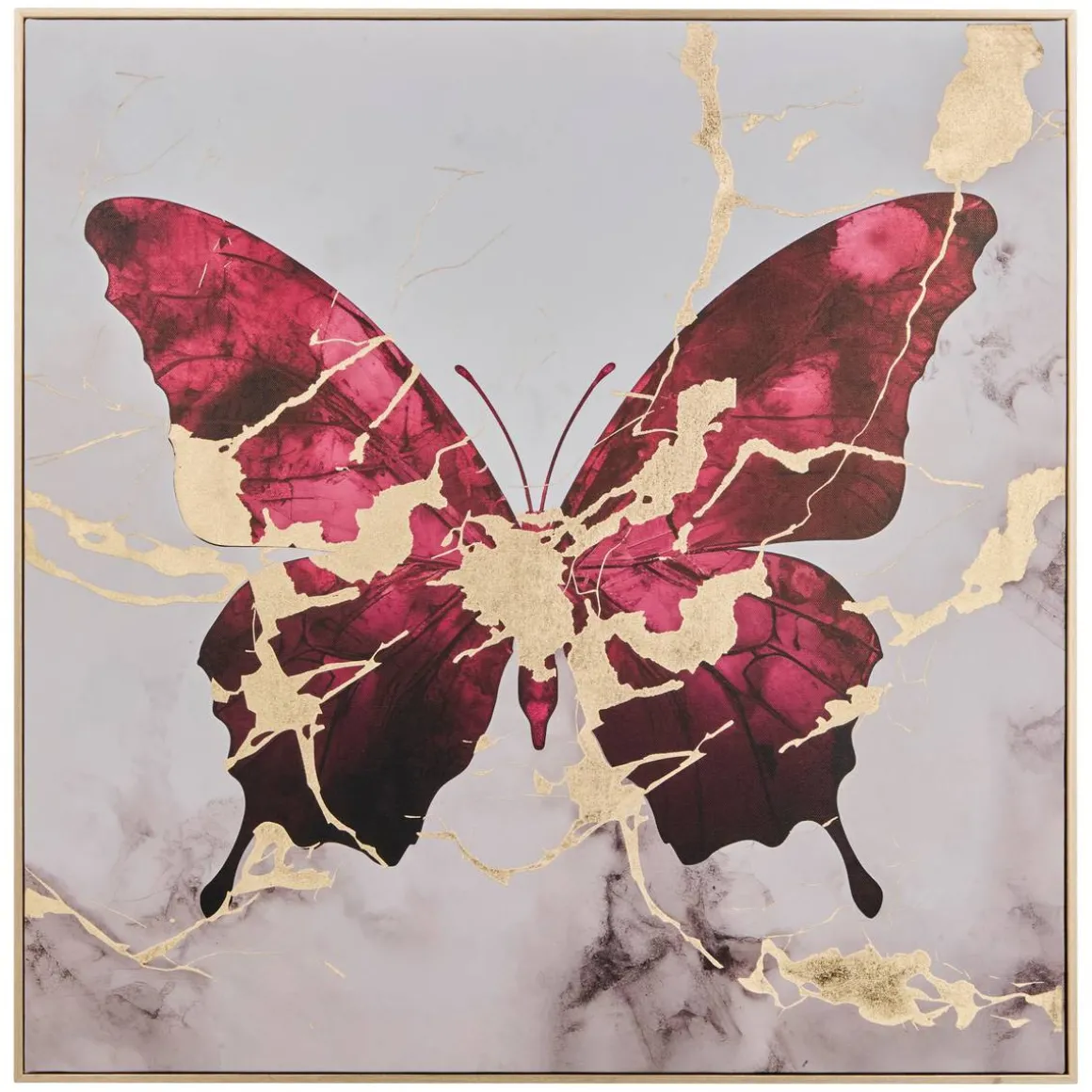 Toile imprimée encadrée "Hilo"