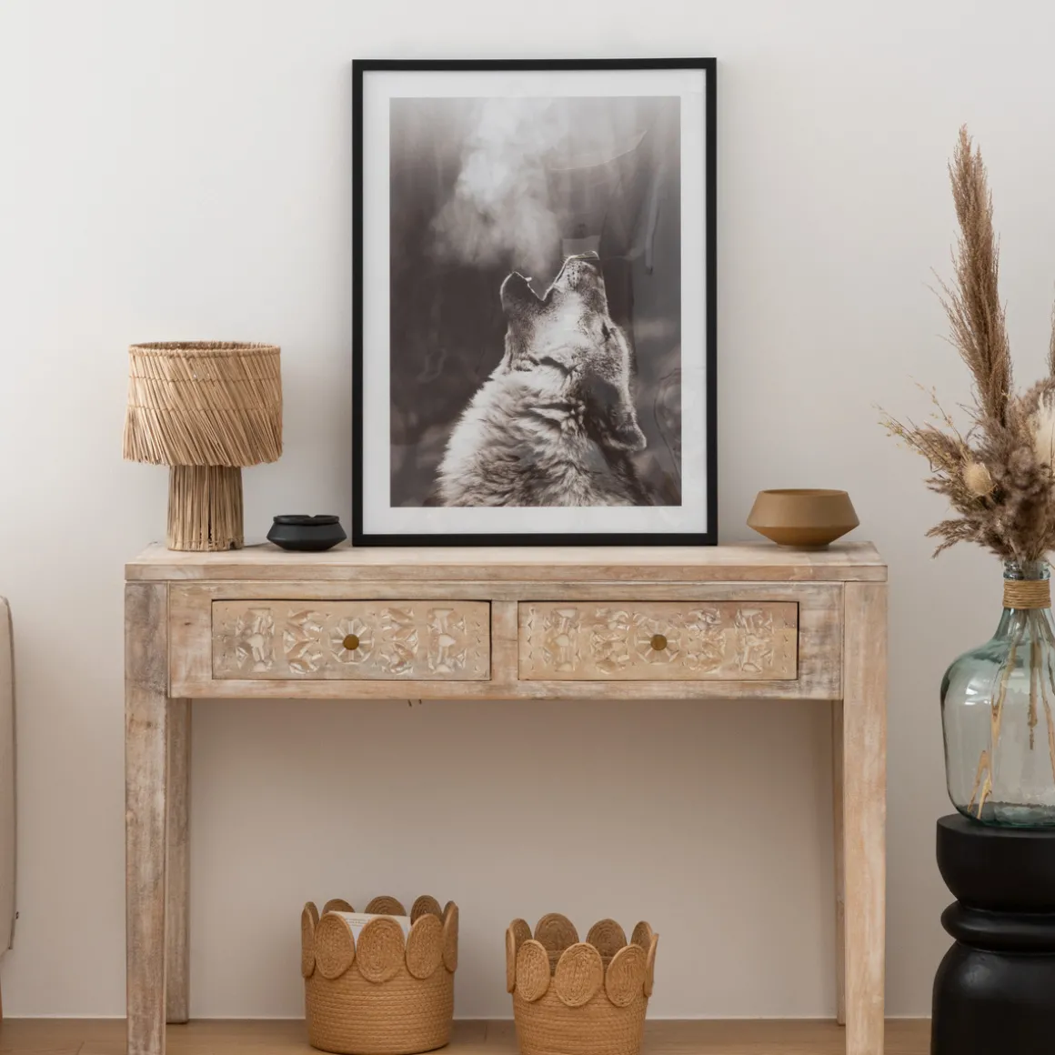 Toile imprimée encadrée "Tala"