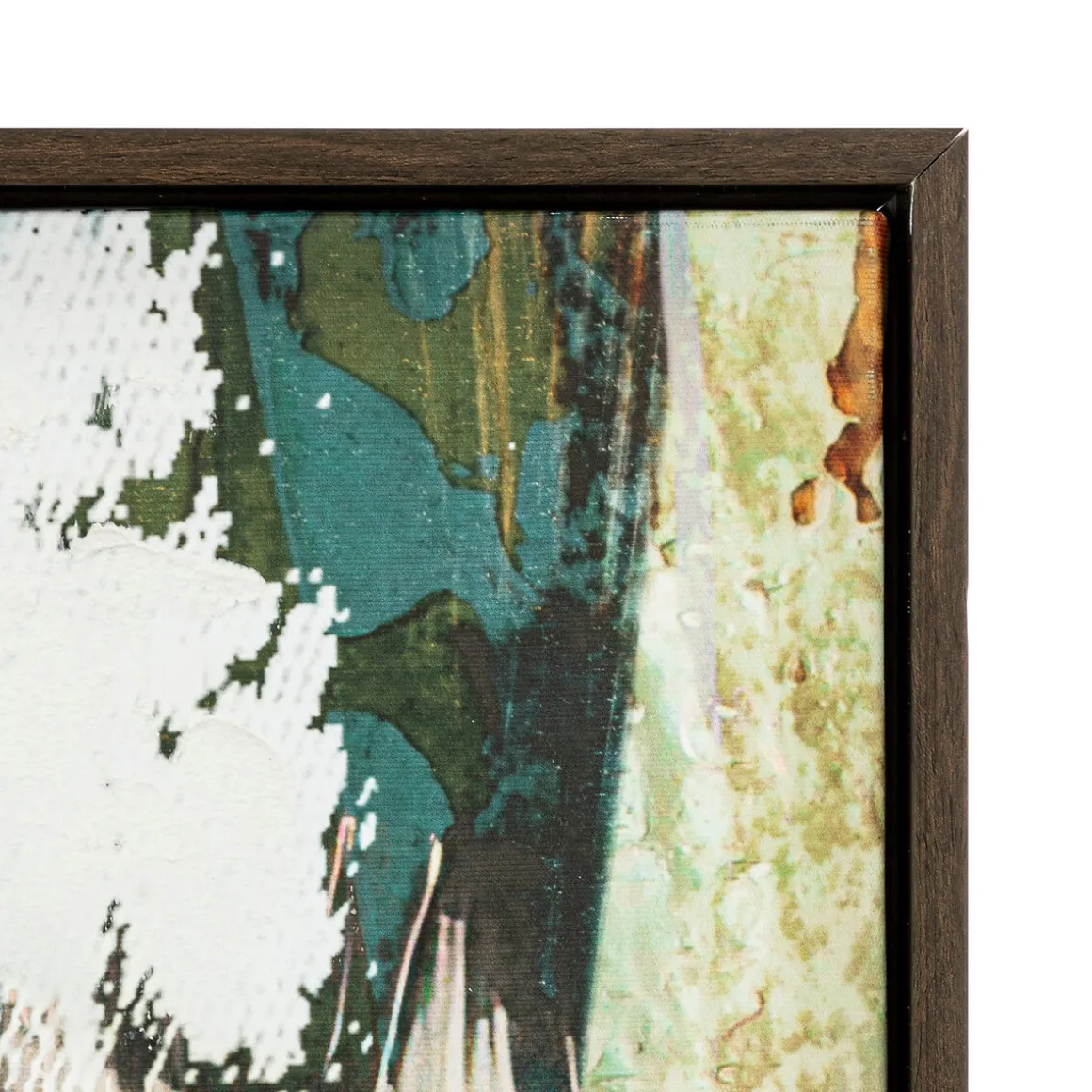 Toile peinte encadrée "Isia"