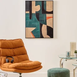 Toile peinte encadrée "Kelton"