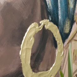 Toile peinte encadrée