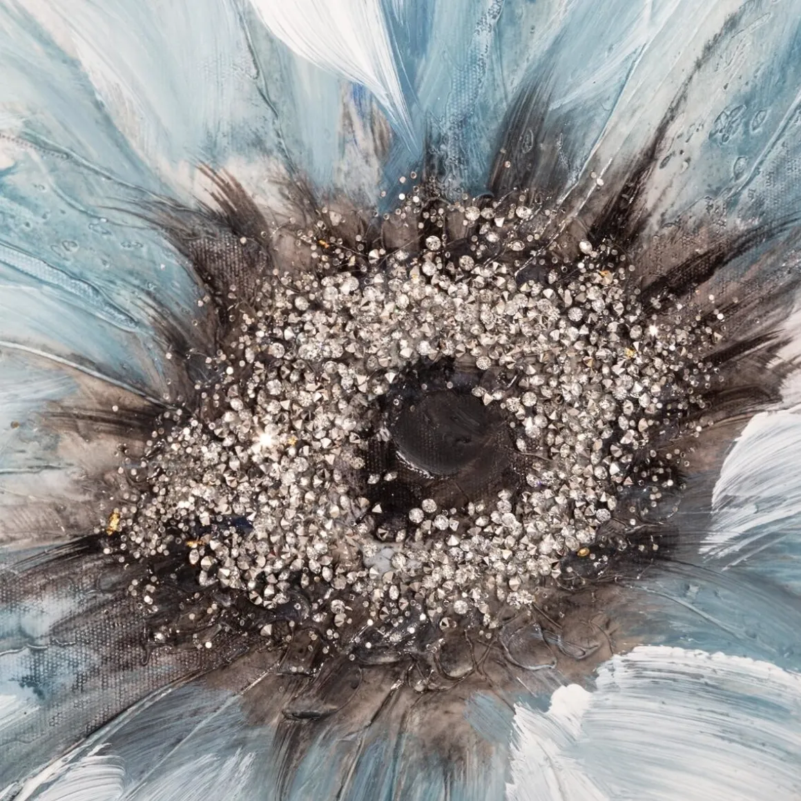 Toile peinte "Fleurs"