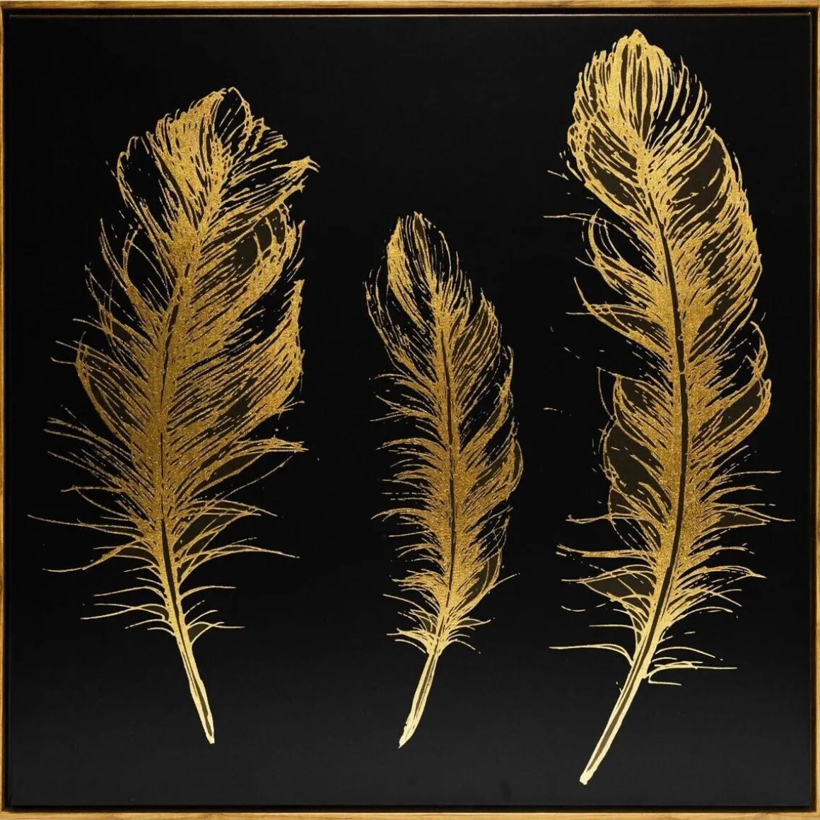 Toile peinte "Plume"