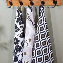 Torchon imprimé "Twisted Lime"