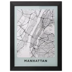 Affiche encadrée "Manhattan"
