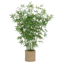 Bambou artificiel, pot naturel