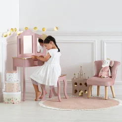 Coiffeuse et tabouret enfant "Sissi"