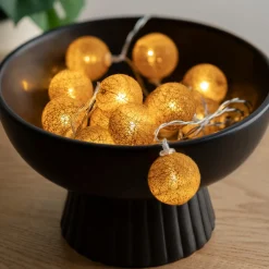 Guirlande LED 16 boules, pile