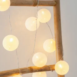 Guirlande LED 10 boules, pile