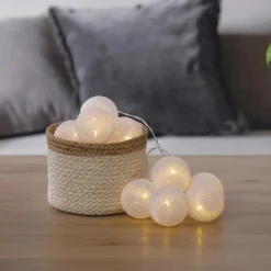 Guirlande LED 10 boules, pile