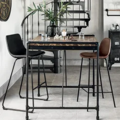 Lot de 2 chaises de bar "Lois"