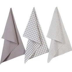 Lot de 3 torchons coton