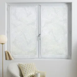 Lot de 2 voilages "Feuille"