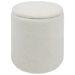 Pouf coffre bouclette "Kaydi"
