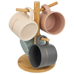 Rack 4 mugs "Belle journée"